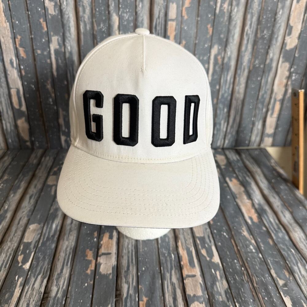 Good Good Golf Performance Hat One Size Snap Back White Varsity Trucker